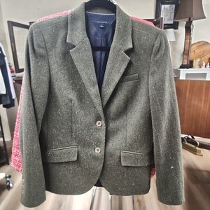 Vintage Tommy Hilfiger Olive Green Tweed Blazer